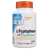 Witaminy i minerały dla sportowców - Doctor's Best L-Tryptophan With Tryptopure 90 Vcaps - miniaturka - grafika 1