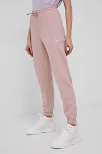 Spodnie damskie - KARL Kani Kani spodnie damskie kolor różowy gładkie - grafika 1