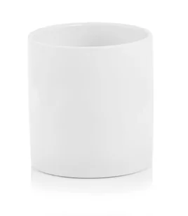 Nowoczesna Biała Osłonka do Domu - Walec 23x22 cm - Donice - miniaturka - grafika 1