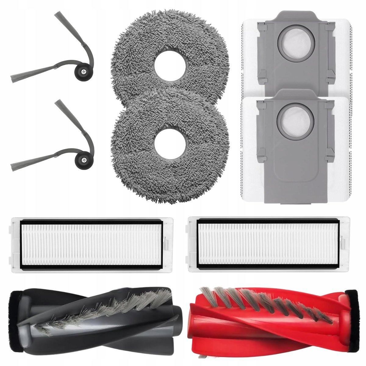 Szczotki filtry worki do Roborock Q revo Curv/Q revo Edge - Zestaw zamienny