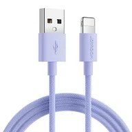 Kable USB - Joyroom kabel przewód USB - Lightning do ładowania / transmisji danych 1m fioletowy (S-1030M13) - miniaturka - grafika 1