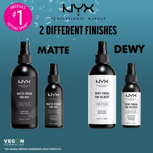 NYX professional makeup Professional Makeup - MATTE FINISH FINI MAT - Utrwalający Spray matujący do makijażu - Utrwalacze do makijażu - miniaturka - grafika 3