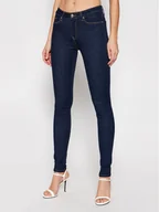 Spodnie damskie - Tommy Hilfiger Jeansy WW0WW14742 Granatowy Skinny Fit - miniaturka - grafika 1