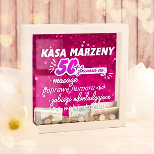 Skarbonka 3D prezent urodzinowy z imieniem 50+ - Skarbonki - miniaturka - grafika 1