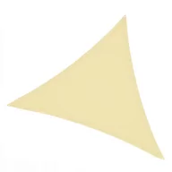 Markizy - Żagiel przeciwsłoneczny trójkątny ogrodowy beżowy 3,6 m - miniaturka - grafika 1