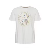 Koszulki męskie - Blend Męski T-shirt T-shirt, 110602/Snow biały, S, 110602/Snow White, S - miniaturka - grafika 1