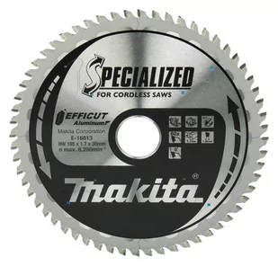 Makita E-16813 piła tarczowa do cięcia aluminium 185x30 mm 60 zębów Efficut T.C.T - Tarcze do pił - miniaturka - grafika 1