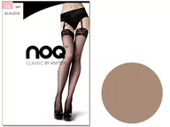 Skarpetki damskie - Pończochy Do Paska Klaudia Z Koronką 15 Den Beige 3 - miniaturka - grafika 1