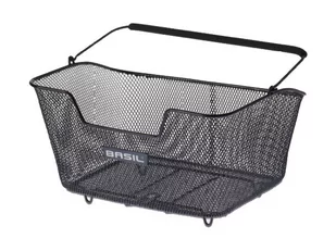 Basil Za kosz rowerowy Base M stal 29 x 41 x 21 cm, czarna, ngmaschig (1 sztuka) 11221 - Koszyki rowerowe - miniaturka - grafika 1