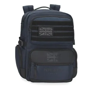 Pepe Jeans Bromley, plecaki, plecaki kabinowe, poliester, różne rozmiary, czarny, zielony, czerwony, szary, poliester od Joumma Bags, Niebieski, Talla única, Plecak komputerowy - Plecaki - miniaturka - grafika 1