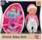 Lalki dla dziewczynek - Lalka Bobas 28 cm z akcesoriami 501260 Mega Creative - miniaturka - grafika 1