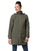 Płaszcze damskie - Jack Wolfskin Windy Valley Coat W wiatroszczelny płaszcz softshellowy niebieski niebieski (midnight blue) XS 1306711 - miniaturka - grafika 1