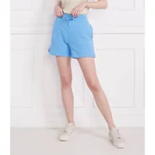 Spodenki damskie - Tommy Hilfiger Szorty 1985 MINI CORP LOGO TERRY SHORTS | Regular Fit - miniaturka - grafika 1