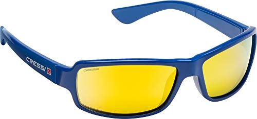 Cressi Men'S Ninja Floating Sunglasses Sportowe Pływające Okulary Przeciwsłoneczne,Królewski Niebieski Obiektyw Lustrzany Czerwony Pomarańczowy,Jeden Rozmiar,Xdb100482