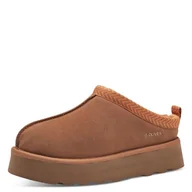 Kapcie damskie - s.Oliver Damskie kapcie Mule Flat 5-27104-43, koniak, 41 EU - miniaturka - grafika 1