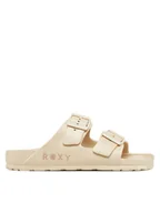 Klapki i japonki damskie - Roxy Klapki Kattie ARJL101228 Beżowy - miniaturka - grafika 1