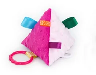 Zabawki sensoryczne - MAMO-TATO Piramidka sensoryczna dla niemowląt Różowa - miniaturka - grafika 1