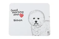 Podkładki pod mysz - Bichon Frise podkładka pod mysz z psem Art-Dog - miniaturka - grafika 1