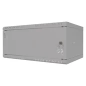 Szafy rack - Szafa wisząca Standard 19" 4U, 350mm, drzwi metalowe, szara - miniaturka - grafika 1