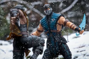 Plakat, Mortal Kombat - Sub Zero vs Scorpion, 84,1x59,4 cm - Plakaty - miniaturka - grafika 1