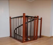 Balustrady i akcesoria - Balustrada metalowa do schodów kręconych CORA model Berlin - miniaturka - grafika 1