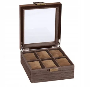 Pudełko Etui Organizer Szkatułka Kasetka Kufer Kuferek Na Zegarki 6Szt G26 - Pudełka i szkatułki - miniaturka - grafika 1