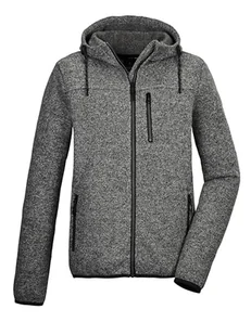 G.I.G.A. DX Męska kurtka polarowa/kurtka polarowa z kapturem GW 54 MN KNTFLC JCKT, czarna, 4XL, 42275-000 - Kurtki męskie - miniaturka - grafika 1