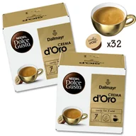Kawa w kapsułkach i saszetkach - Kapsułki do Dolce Gusto kawa do ekspresu Nescafe Crema d'Oro 2 x 16 szt. zestaw - miniaturka - grafika 1