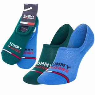 Tommy Hilfiger Skarpetki Stopki 2 Pary Green/Blue 701218958 007 43-46 - Skarpetki męskie - miniaturka - grafika 1