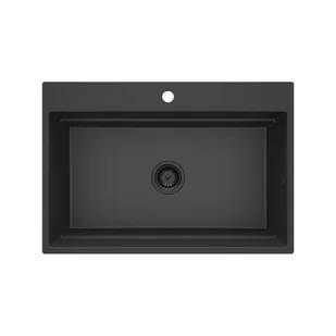 DEANTE MAGNETIC Zlewozmywak granitowy magnetyczny 1-komorowy Grafit Metalik ZRM_G10B - Specjalistyczny sklep - Raty 0% - Kup z PayPo i zapłać za 30 dni - Zlewozmywaki - miniaturka - grafika 1