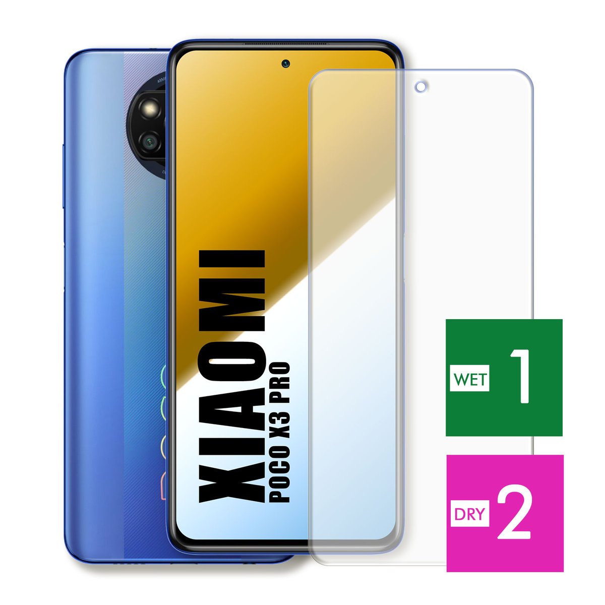 WZMOCNIONE SZKŁO DO XIAOMI POCO X3 PRO SZYBKA HARTOWANE 9H JAKOŚĆ