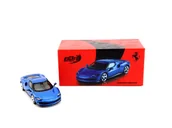 Samochody i pojazdy dla dzieci - BBR MODELS Ferrari 296 GTB Blue Corsa 1:64 - miniaturka - grafika 1