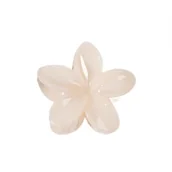 Pozostałe akcesoria fryzjerskie - Ecarla Spinka do włosów klamra kwiat Kremowa - miniaturka - grafika 1