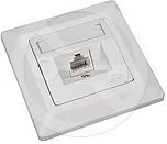 Pozostałe akcesoria sieciowe - Solarix gniazdo 5e UTP 1 x RJ45 podtynkowy biały SX9-1-5E-UTP-WH SX915EUTPWH - miniaturka - grafika 1