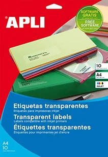 APLI 10052 etykiety 99,1 x 38,1 przezroczyste - Etykiety do drukarek - miniaturka - grafika 1