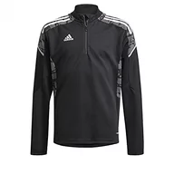 Koszulki i topy damskie - Adidas Unisex dziecięcy sweter Con21 Tr Top Y czarny czarny/biały 5 Lat GH7151 - miniaturka - grafika 1