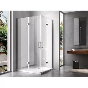 Zestaw Kabina Prysznicowa Chrom 100X80 uchylna + brodzik 96880178 - Kabiny prysznicowe Zestaw Kabina Prysznicowa Chrom 100X80 uchylna + brodzik 96880178 - Kabiny prysznicowe - miniaturka - grafika 4