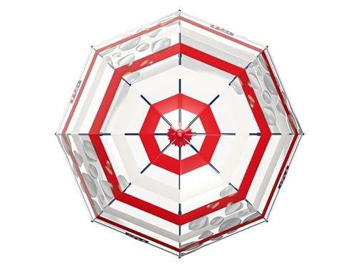 CyP Brands Atletico de Madrid, parasol przeciwsłoneczny, średnica 48 cm, instrukcja, bańka, przezroczysty, oficjalny produkt, Przezroczysty