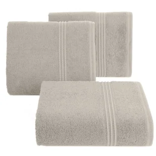 Ręcznik Mela 70x140 cm beżowy bambus wiskozowy z dekor bordiurą - Ręczniki Ręcznik Mela 70x140 cm beżowy bambus wiskozowy z dekor bordiurą - Ręczniki - miniaturka - grafika 1