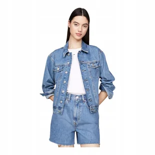 TOMMY HILFIGER DAMSKA KURTKA JEANSOWA MOM CLS JACKET BH0034 JEANS r.M - Kurtki damskie - miniaturka - grafika 1