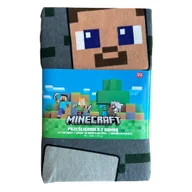 Prześcieradła dla dzieci - Bawełniane prześcieradło dziecięce z gumką 90x200 Minecraft - miniaturka - grafika 1