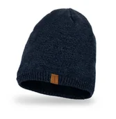 Czapki męskie - Nandy, Czapka męska na polarze, niska, granatowa - miniaturka - grafika 1