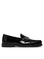 Baleriny - Tommy Hilfiger Baleriny Loafer Mit Label-Detail FW0FW08565 Czarny - miniaturka - grafika 1