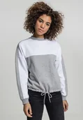 Bluzy damskie - bluza damska LADIES OVERSIZED 2-TONE STRIPE grey-XL - Urban Classics - miniaturka - grafika 1