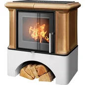 Piece wolnostojące - ABX Piecyk kaflowy Ikaria Exclusive biały cokół - Tabac - miniaturka - grafika 1