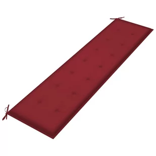 vidaXL Poduszka na ławkę ogrodową winna czerwień 200x50x4cm tkanina  314098 - Poduszki ogrodowe - miniaturka - grafika 1