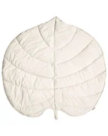 Maty edukacyjne - Mata do zabawy liść 110 x 110 cm złamana biel EOLIA - miniaturka - grafika 1