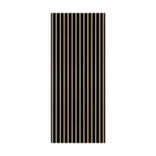 Drzwi wewnętrzne - Skrzydło przesuwne pełne czarny mat lamele dąb piaskowy 80 prawe Voster - miniaturka - grafika 1