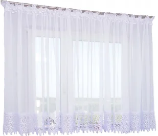 FIRANA PROSTA GOTOWA GIPIURA 400X180 KORONKA DŁUGA - Firany - miniaturka - grafika 1