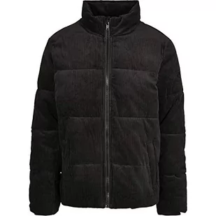 Urban Classics Męska kurtka Boxy Corduroy Puffer, czarny, XXL - Kurtki męskie - miniaturka - grafika 1